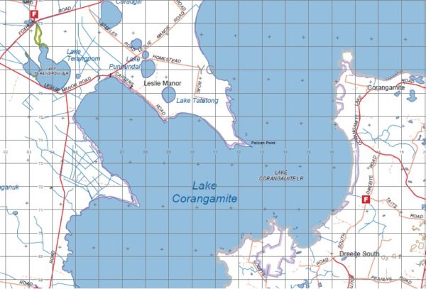 CORANGAMITE COLAC 1-100,000 Vicmap 7521-7621 - Image 2