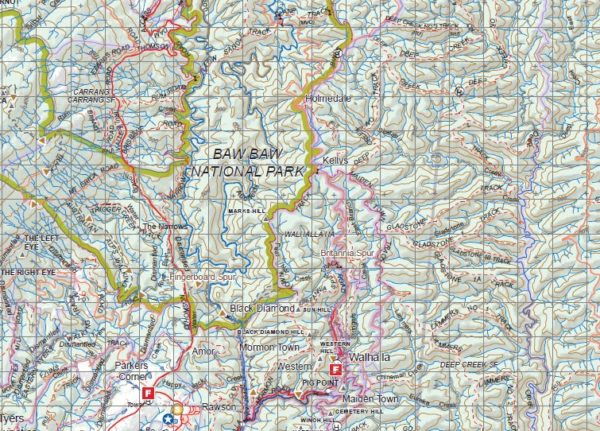 MATLOCK MAFFRA 1-100,000 Vicmap Topo 8122-8222 - Image 2