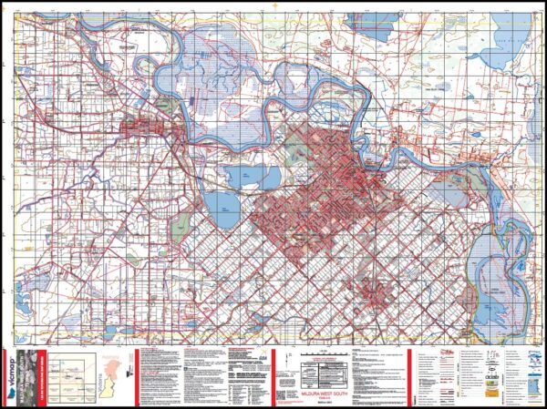 MILDURA WEST SOUTH  1-25,000 Vicmap Topo 7329-4-S - Image 2