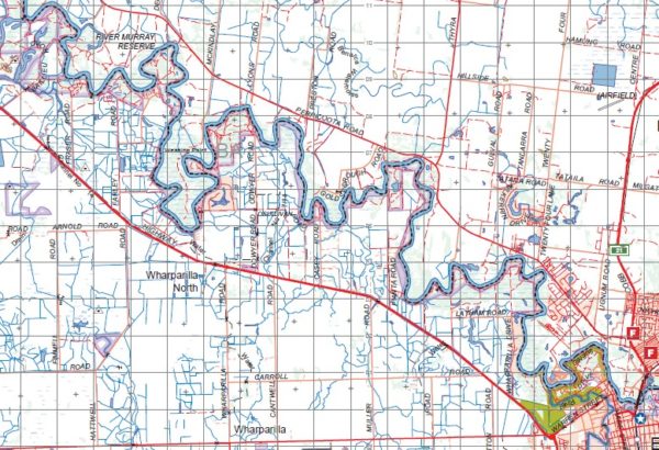 MITIAMO ECHUCA 1-100,000 Vicmap Topo Map 7725-7825 - Image 2