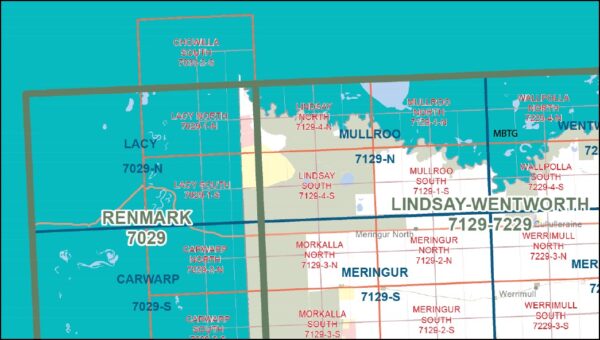 CHOWILLA SOUTH  1-25,000 Vicmap Topo Map 7030-2-S - Image 3