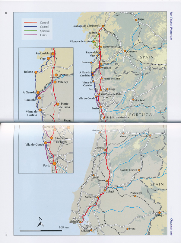 Portuguese　Maps,　Travel　Books　Guides　Camino　Cicerone