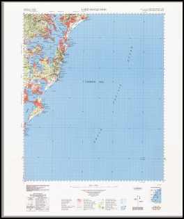 Lake Macquarie 1-100,000 Topographic Map Geoscience Australia
