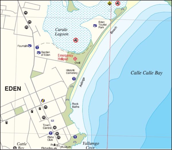 Twofold Bay Wonboyne Boating Map - Image 2