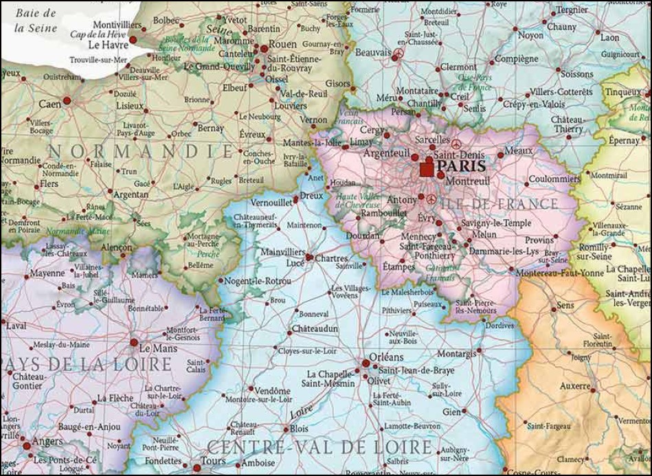 France Classic Poster Map Maps International - Image 2
