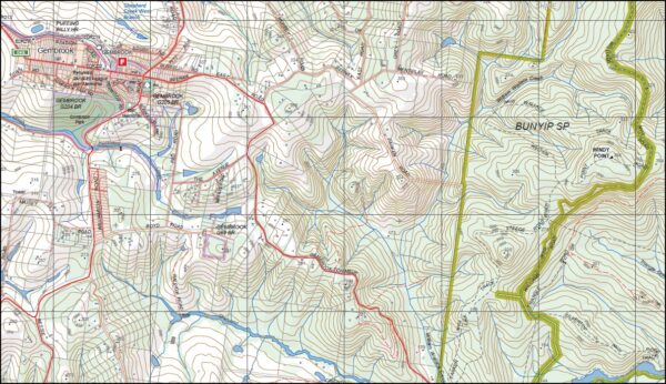Gembrook South 1-25,000 Vicmap Topographic Map - Image 2