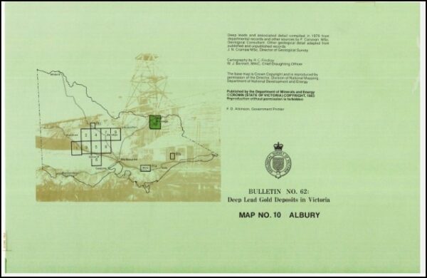 Albury 1-100,000 Deep Lead Geological Map