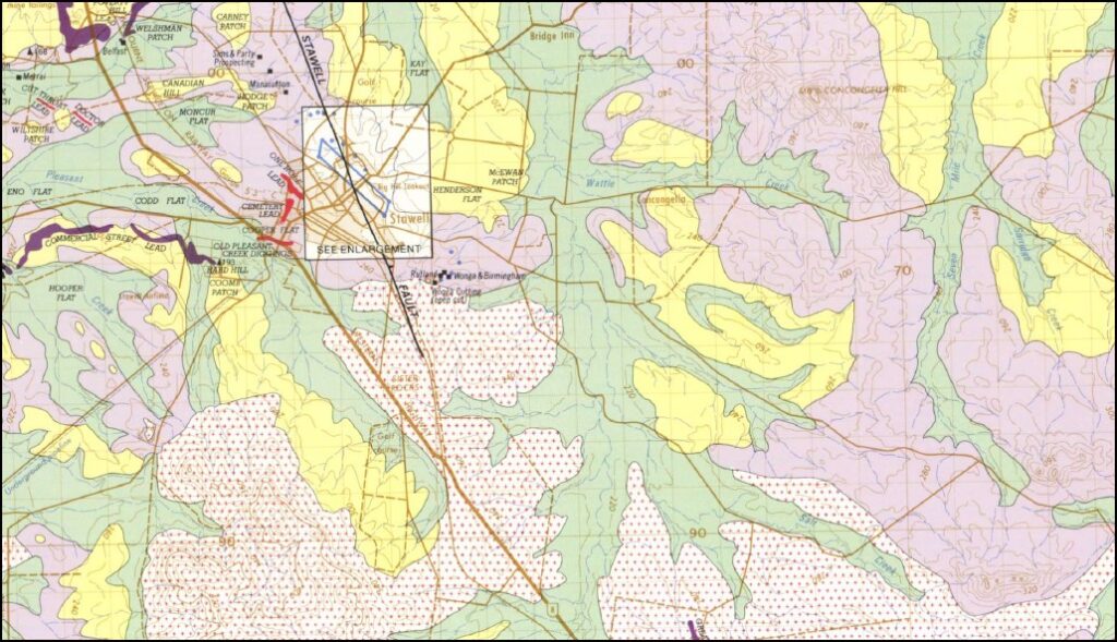 Ararat 1100,000 Deep Lead Geological Map Maps, Books & Travel Guides