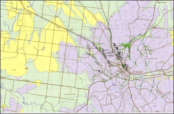 St Arnaud 1-100,000 Deep Lead Geological Map - Image 2