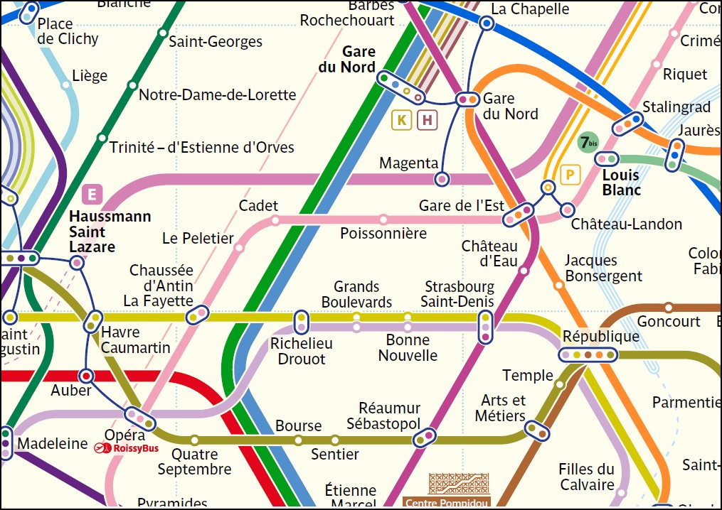 Paris Metro Rail Map Small Maps, Books & Travel Guides