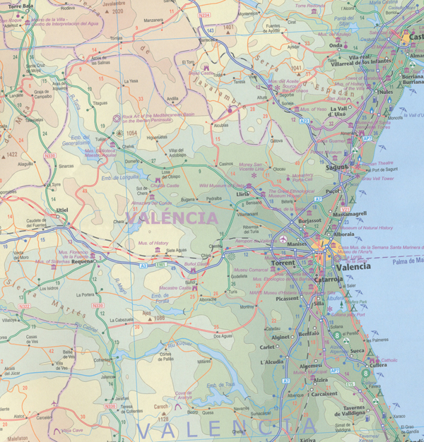 Spain South Rail and Road Map ITMB - Image 2