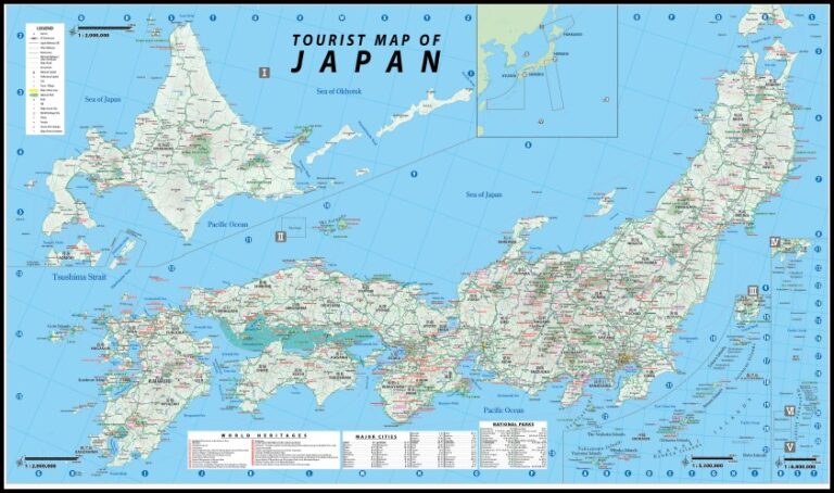 Japan Tourist Map - Maps, Books & Travel Guides
