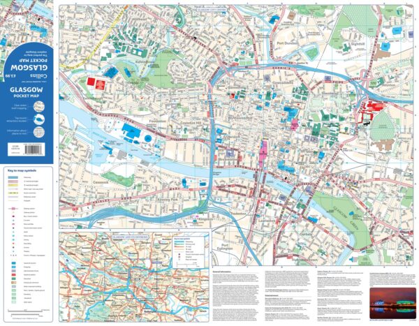 Glasgow Pocket Map Collins - Image 3
