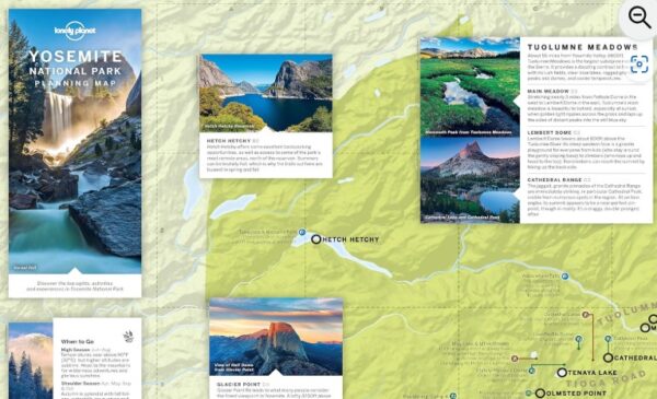 Yosemite National Park Map Lonely Planet - Image 3