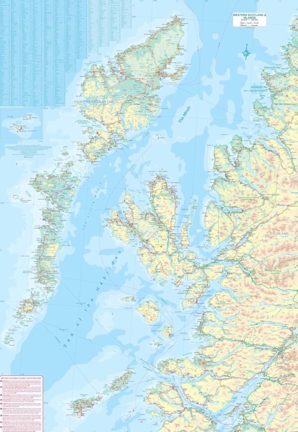 Western Scotland And Islands Map ITMB Maps Books Travel Guides
