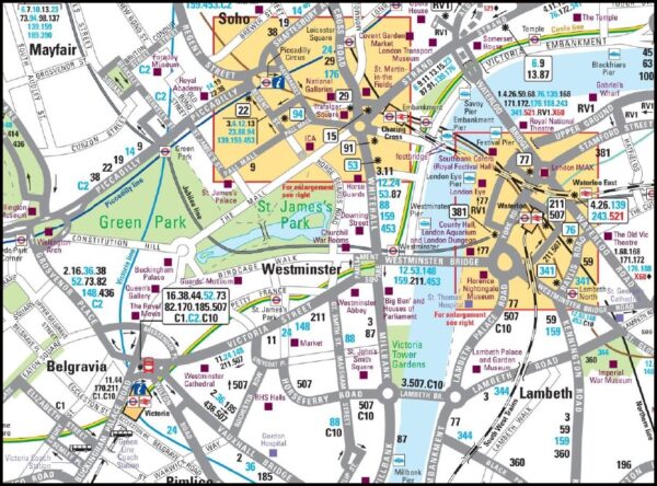 London Transport Map Poster - Image 2