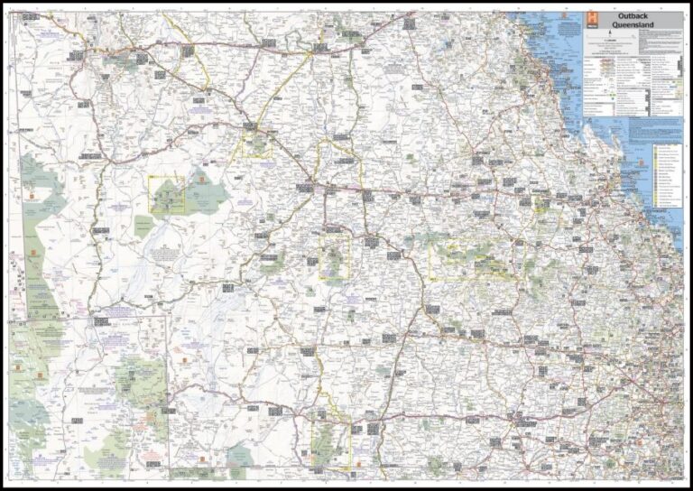 Outback Queensland Map Hema 5 - Maps, Books & Travel Guides