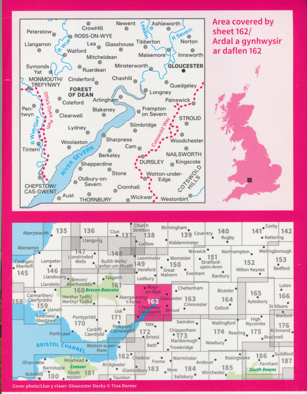 Gloucester Landranger 162 Ordnance Survey - Image 3