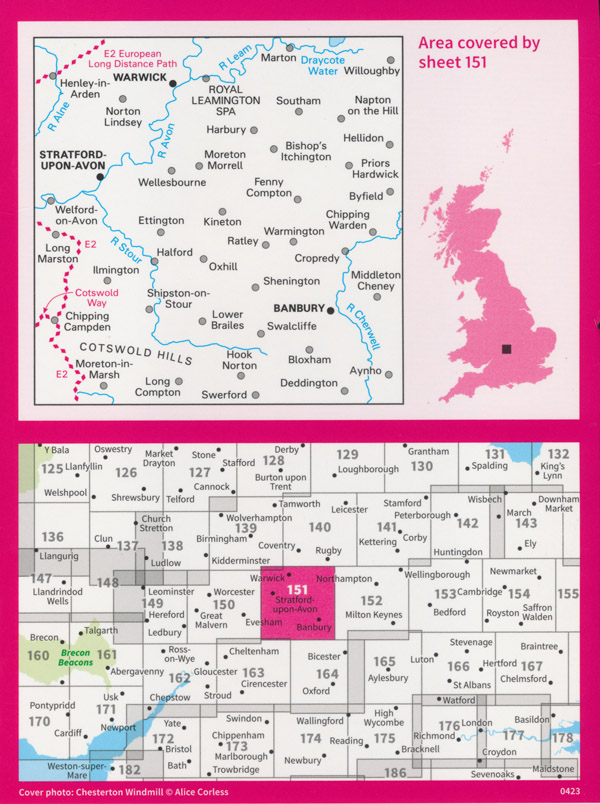 Stratford Landranger 151 Ordnance Survey - Image 3