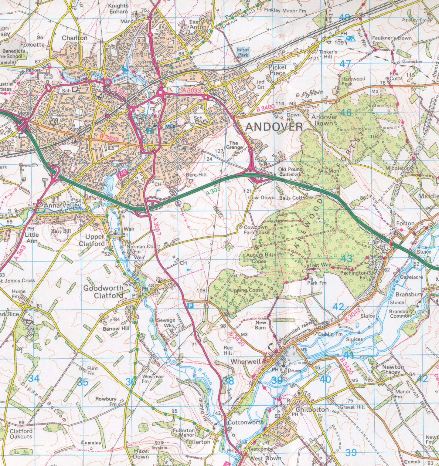 Local. 185 Map Winchester Landranger 185 Ordnance Survey - Maps, Books & Travel Guides