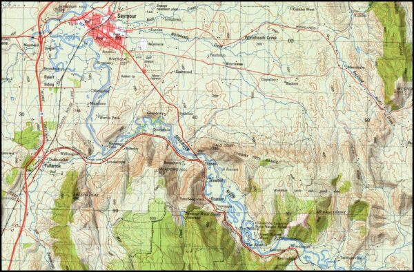Yea 1-100,000 Topo Map 1981 Edition GA - Image 2