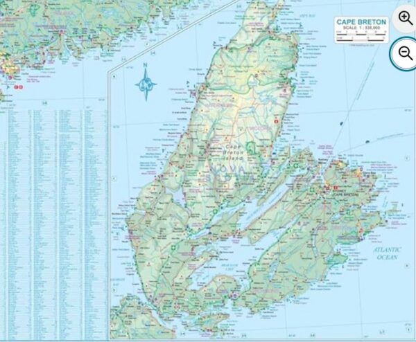 Canada East Coast Map ITMB - Maps, Books & Travel Guides