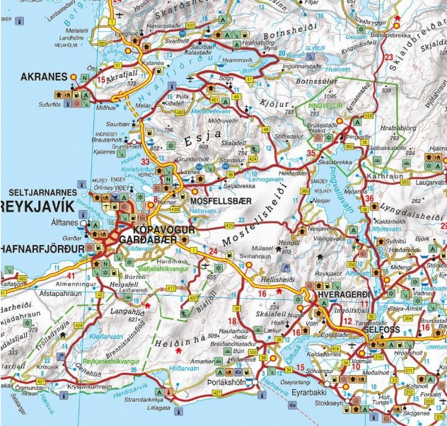 Iceland Map Freytag and Berndt - Image 2