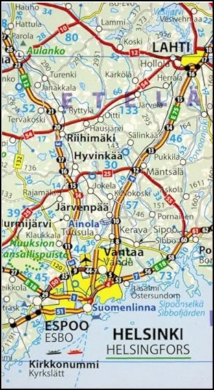 Finland Map 754 Michelin - Image 2