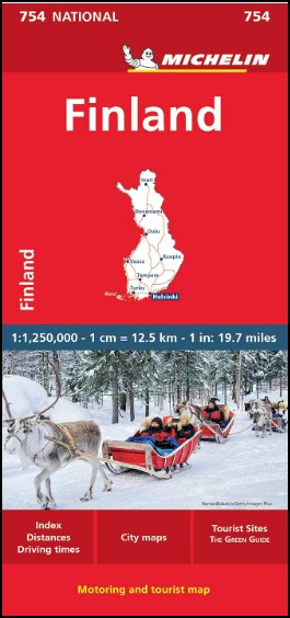 Finland Map 754 Michelin