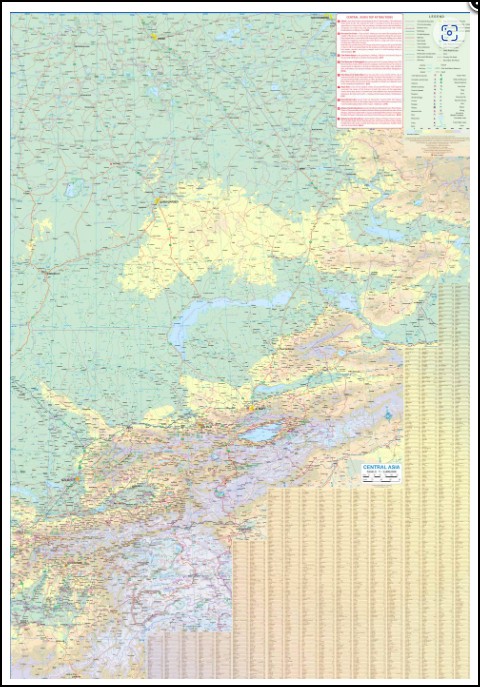Central Asia Map ITMB - Image 5