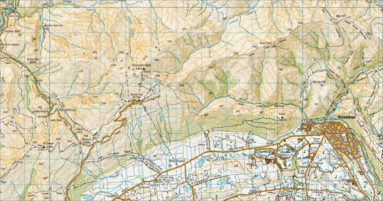 Arrowtown 1-50,000 Topo Map CB11 NZ - Image 2