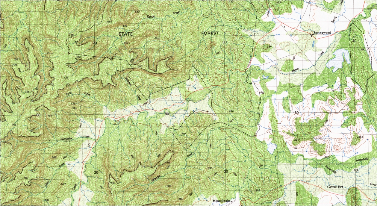 Consuelo 1-100,000 Topo Map 8548 QLD GA - Image 2
