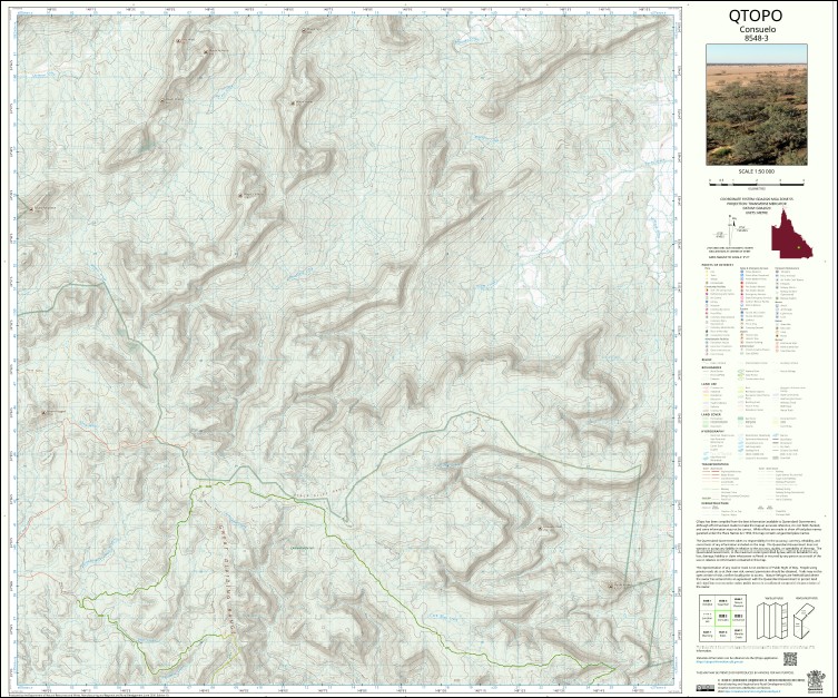 Consuelo 1-50,000 Topo Map 8548-3 QLD - Image 3