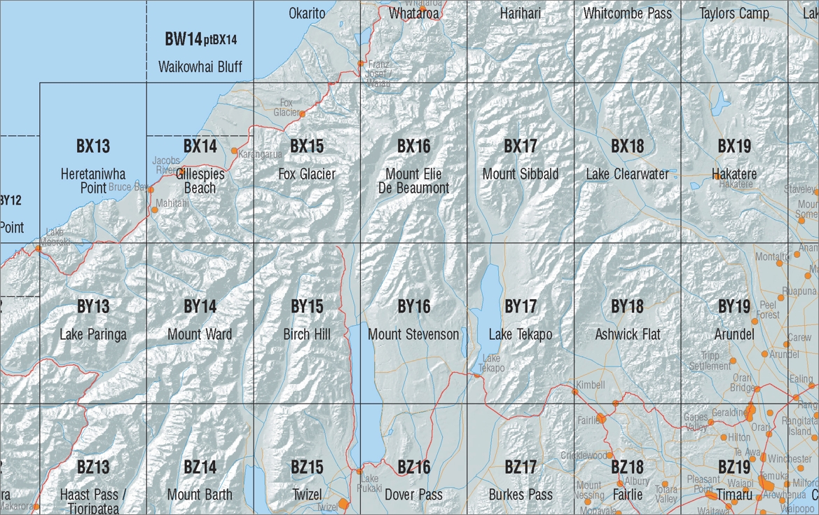 Mount Sibbald 1-50,000 Topo Map BX17 NZ - Image 4