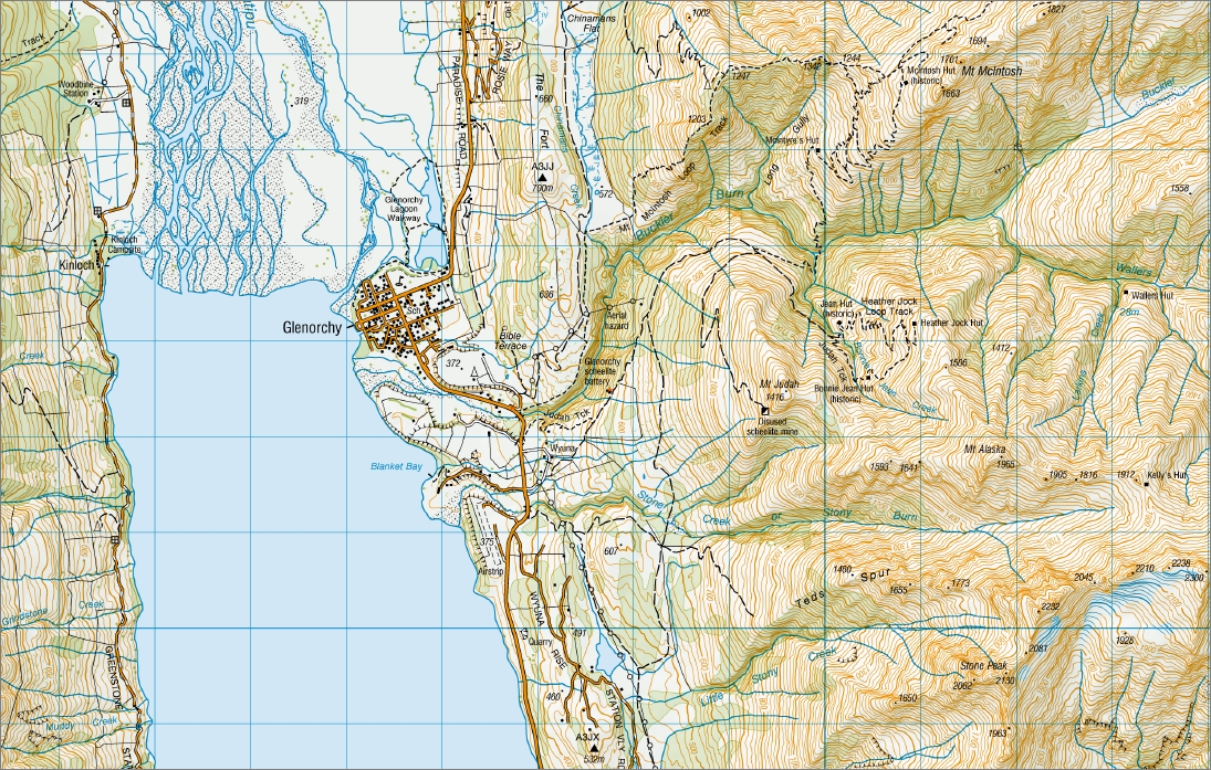 Glenorchy 1-50,000 Topo Map CB10 NZ - Image 2