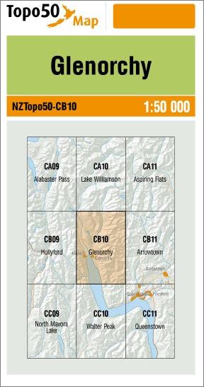 Glenorchy 1-50,000 Topo Map CB10 NZ