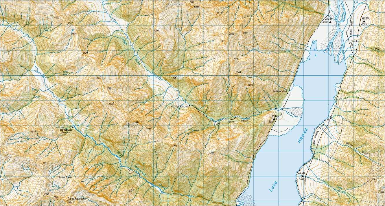 Haast Pass Tiorpatea 1-50,000 Map BZ13 NZ - Image 2