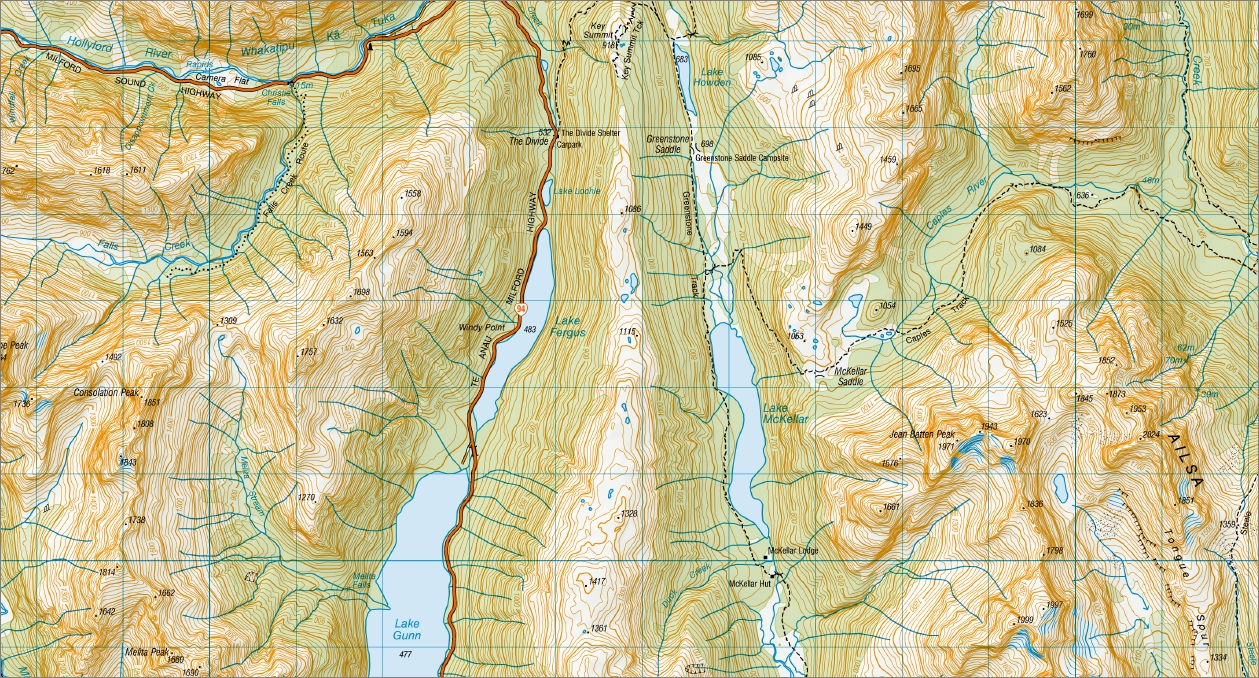 Hollyford 1-50,000 Topo Map CB09 NZ - Image 2