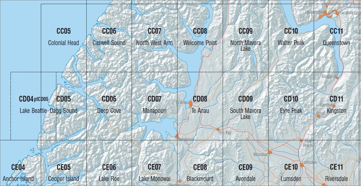 Te Anau 1-50,000 Topo Map CD08 NZ - Image 4