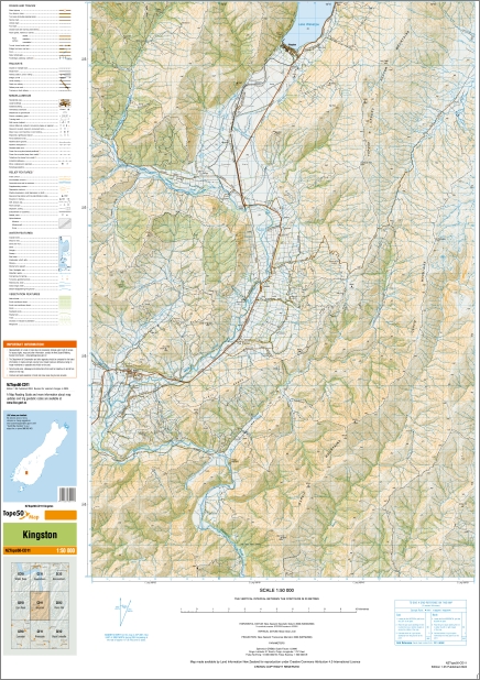 Kingston 1-50,000 Topo Map CD11 NZ - Image 3