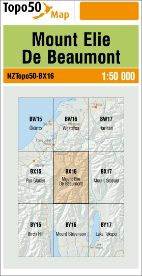 Mount Elie De Beaumont 1-50,000 BX16 NZ