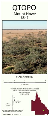 Mount Howe 1-100,000 Topographic Map 8547 QLD