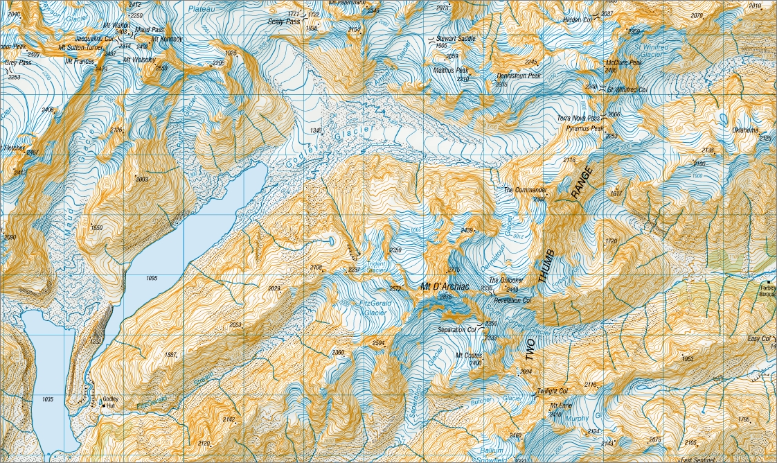 Mount Sibbald 1-50,000 Topo Map BX17 NZ - Image 2