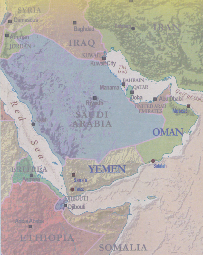 Oman and Yemen Map ITMB - Image 2