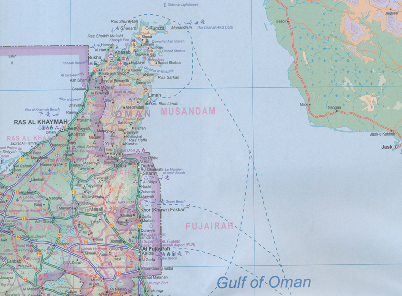Oman and Yemen Map ITMB - Image 3