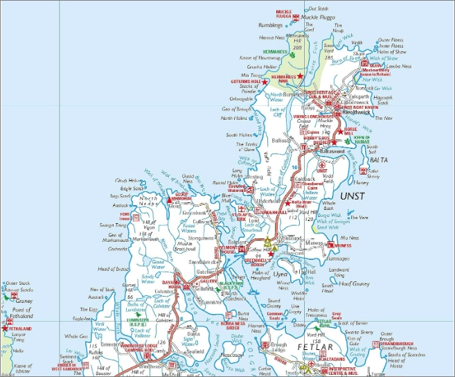 Orkney and Shetland Islands Map Philips - Image 3