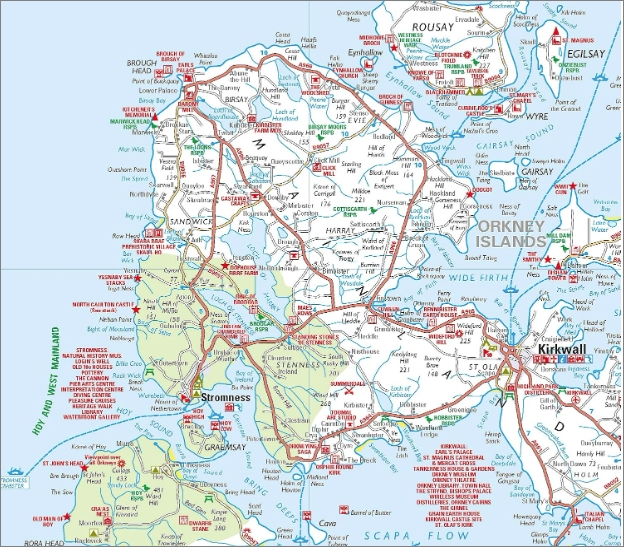 Orkney and Shetland Islands Map Philips - Image 2