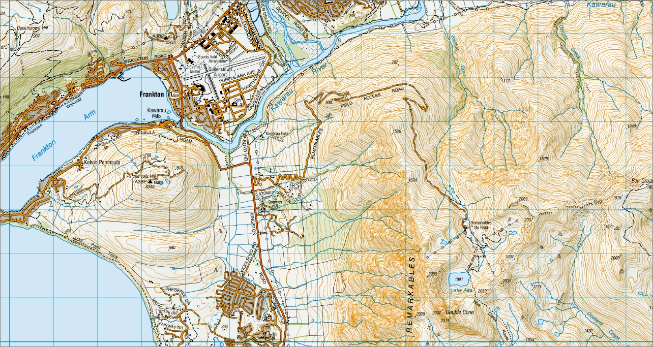 Queenstown 1-50,000 Topo Map CC11 NZ - Image 2