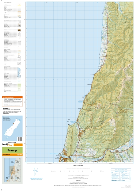 Runanga 1-50,000 Topo Map BT19 NZ - Image 3