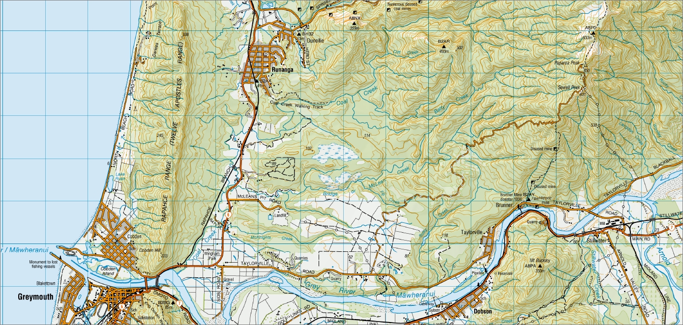 Runanga 1-50,000 Topo Map BT19 NZ - Image 2